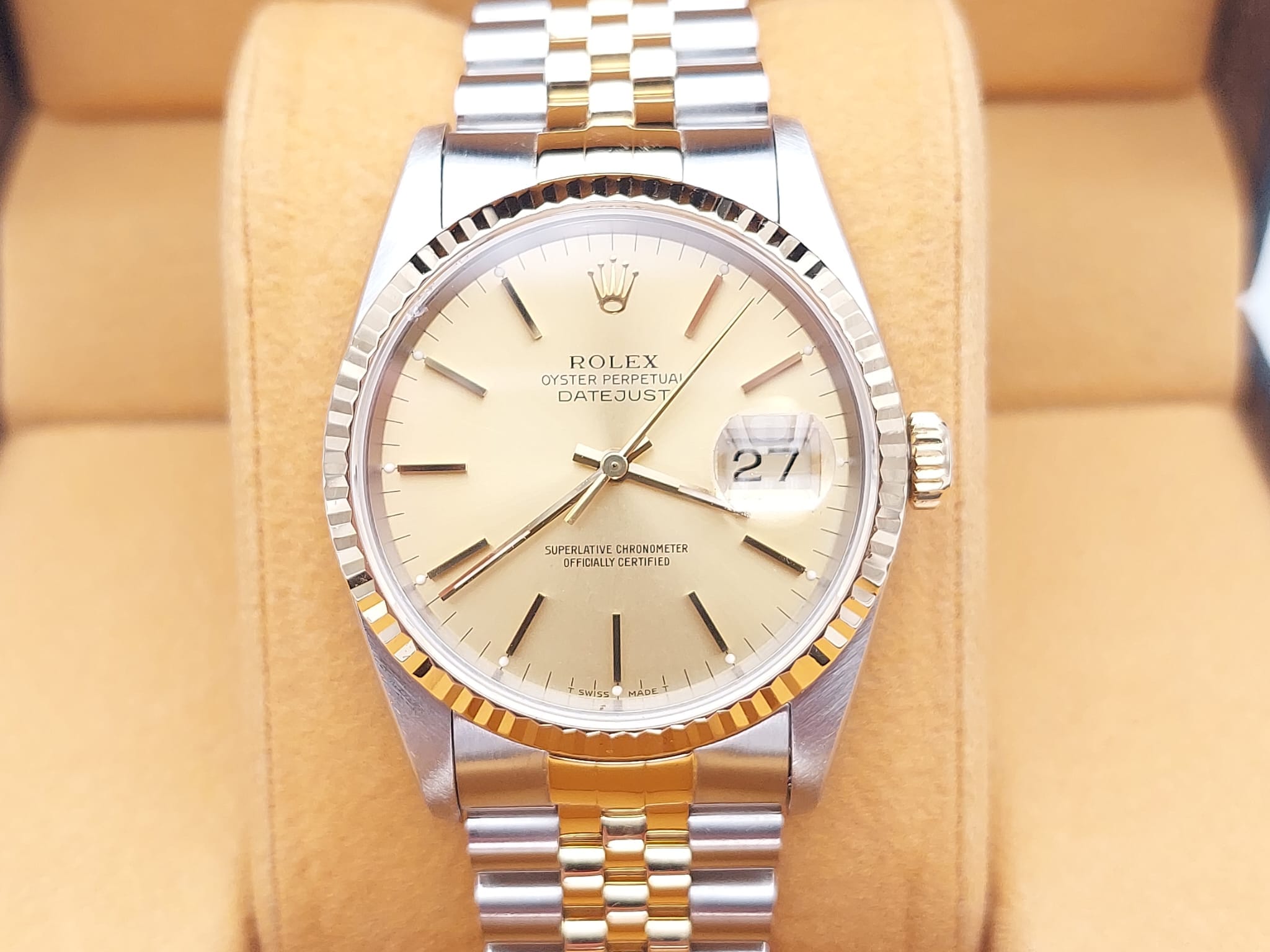 Rolex Datejust Réf. 16233 Année 1991 (Boîte et papiers)