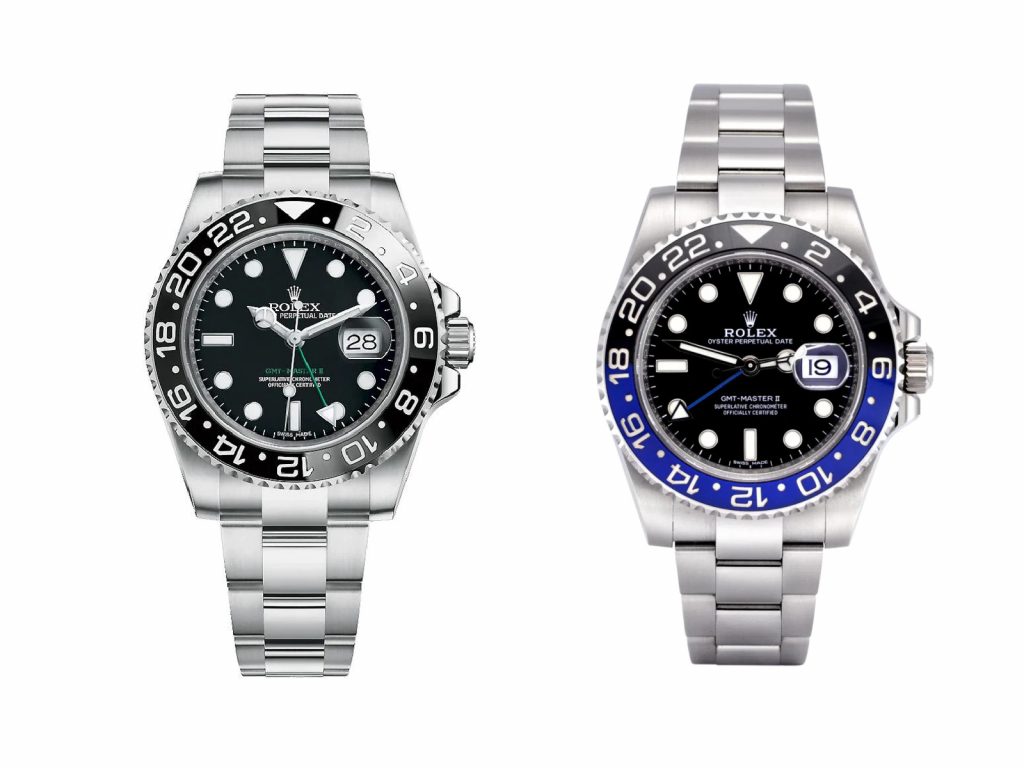 Rolex GMT-Master 2 116710LN and 116710BLNR